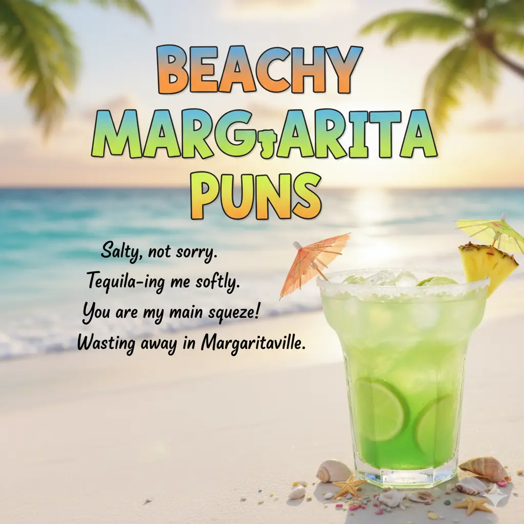 Beachy Margarita Puns