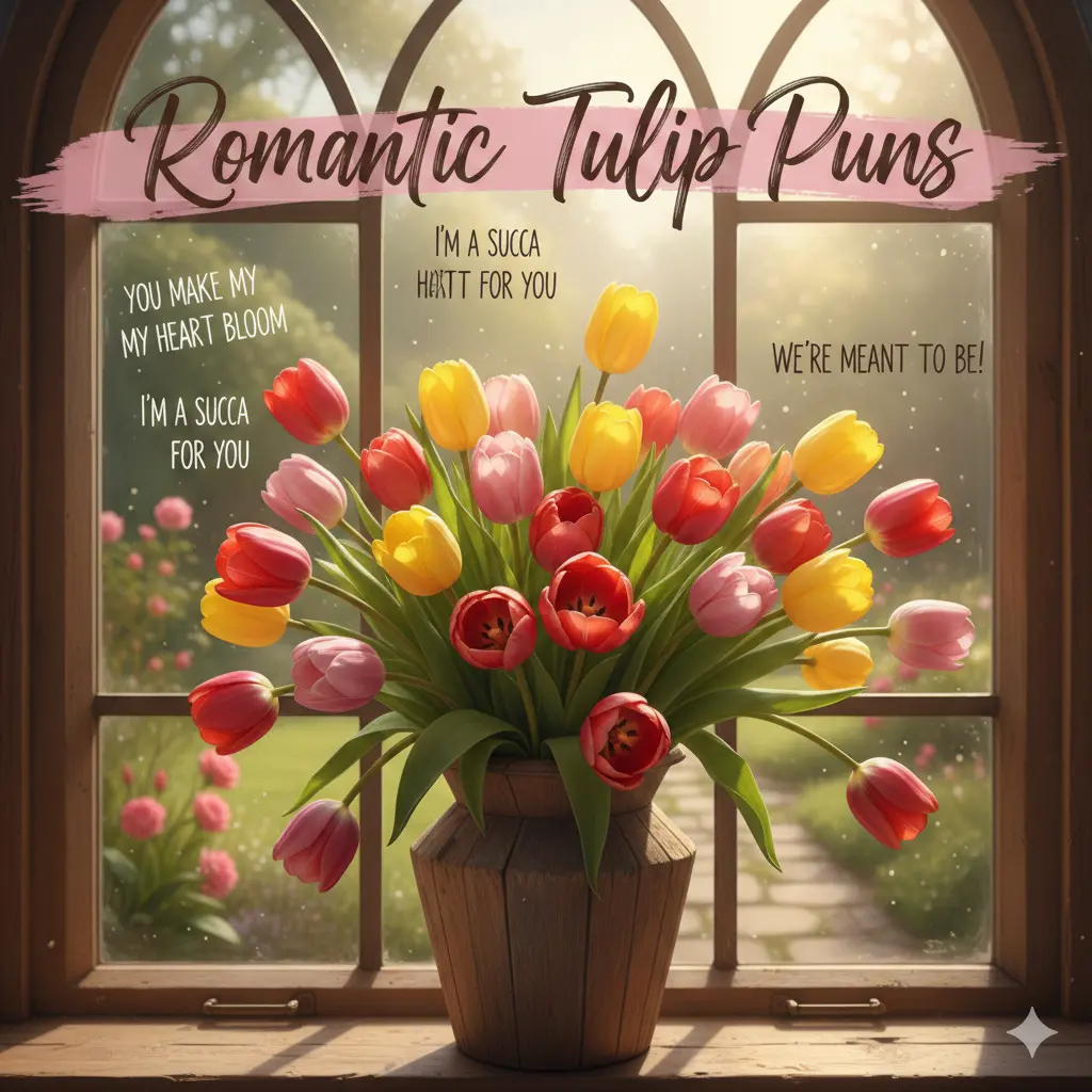 Romantic Tulip Puns