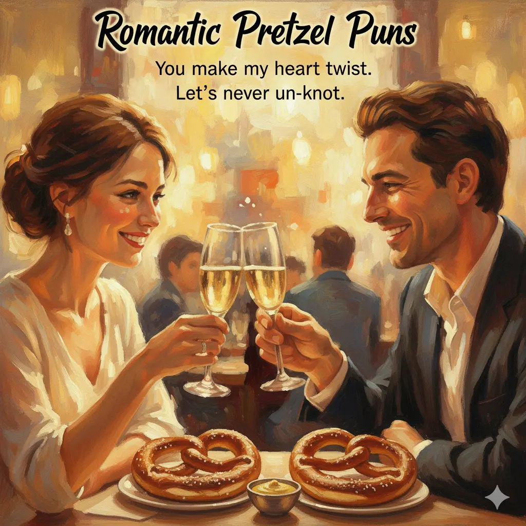 Romantic Pretzel Puns