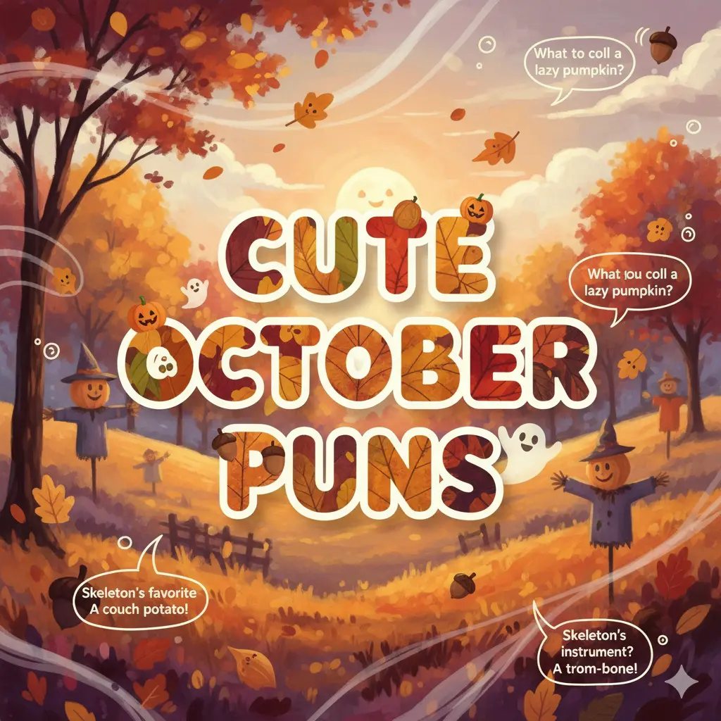 Cute October Puns