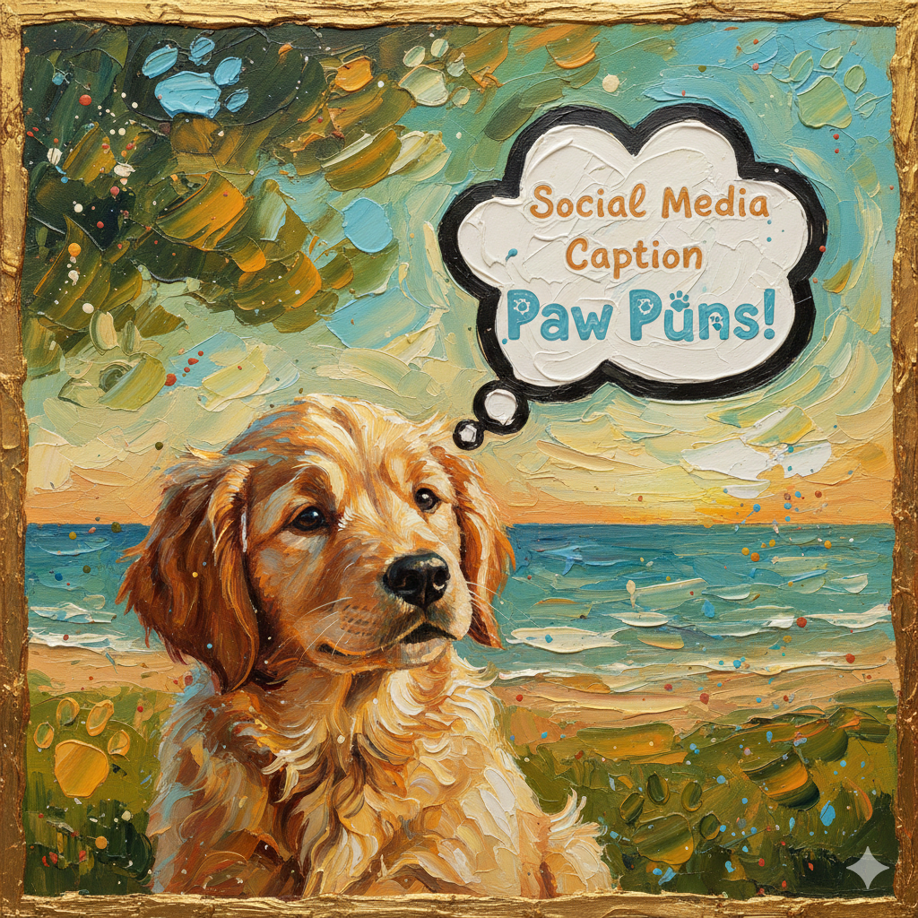 Social Media Caption Paw Puns
