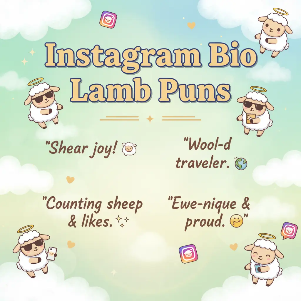 Instagram Bio Lamb Puns
