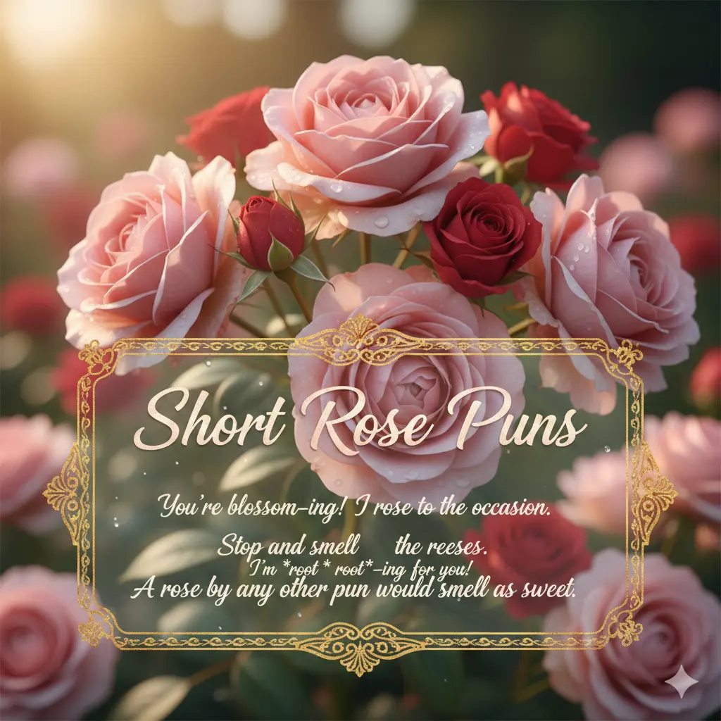 Short Rose Puns