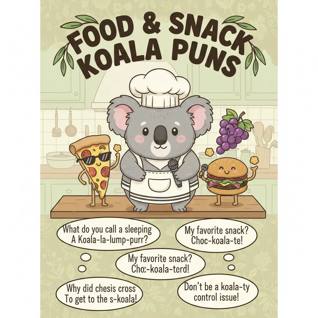 Food & Snack Koala Puns