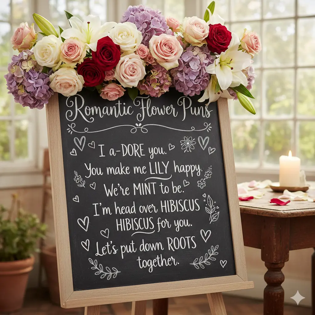 Romantic Flower Puns