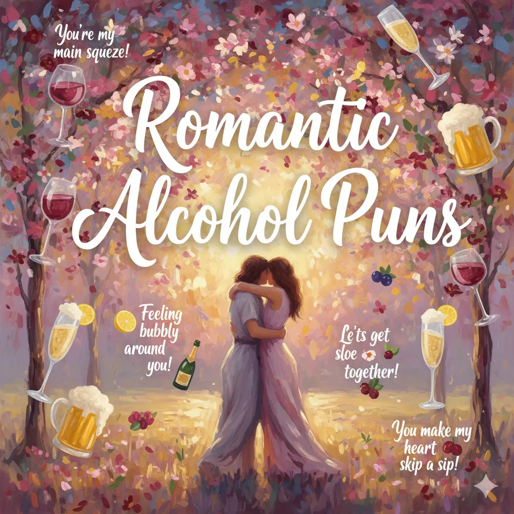 Romantic Alcohol Puns