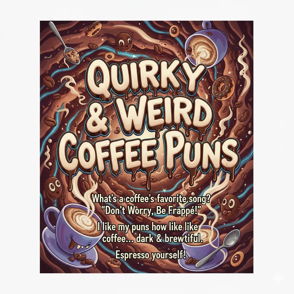 Quirky & Weird Coffee Puns