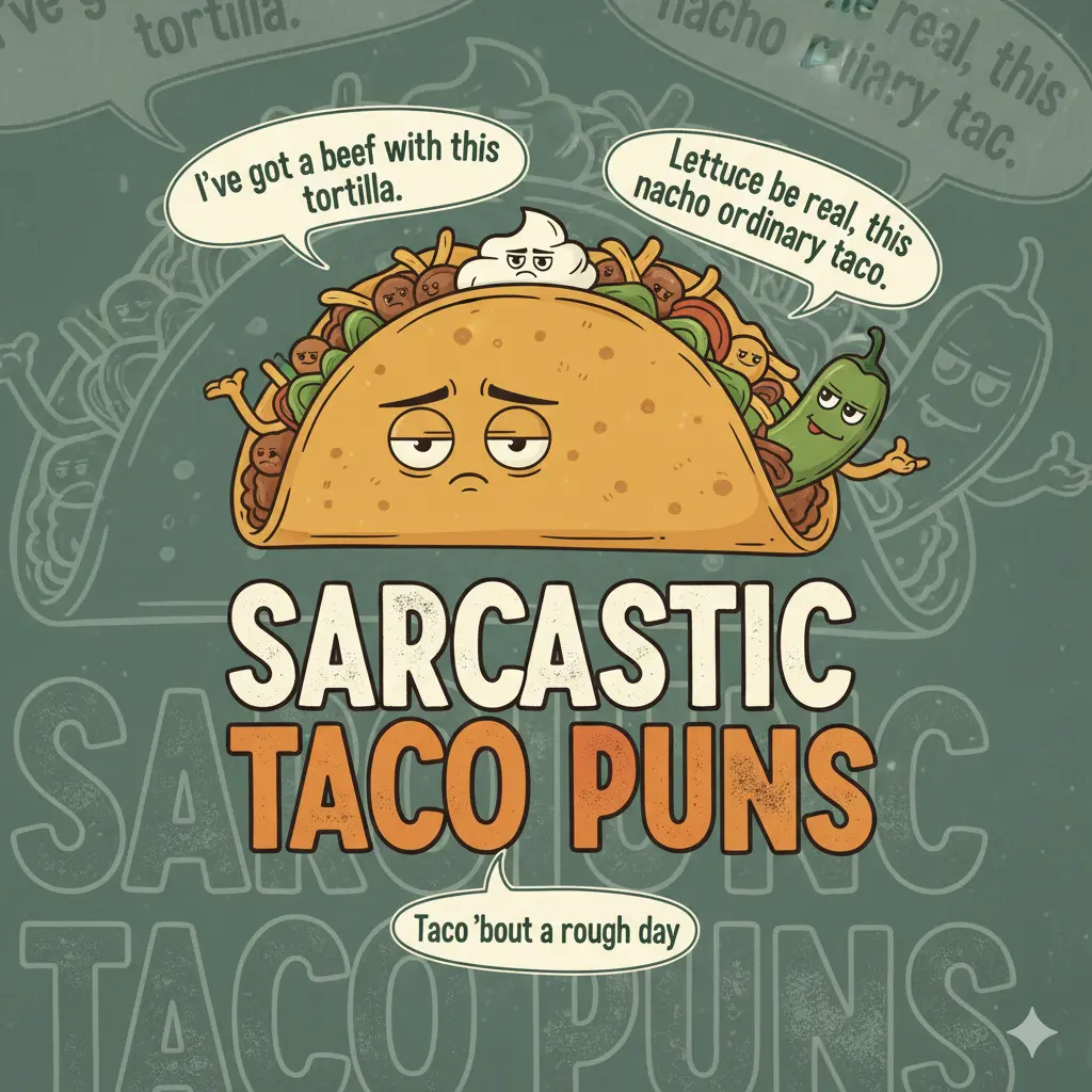 Sarcastic Taco Puns
