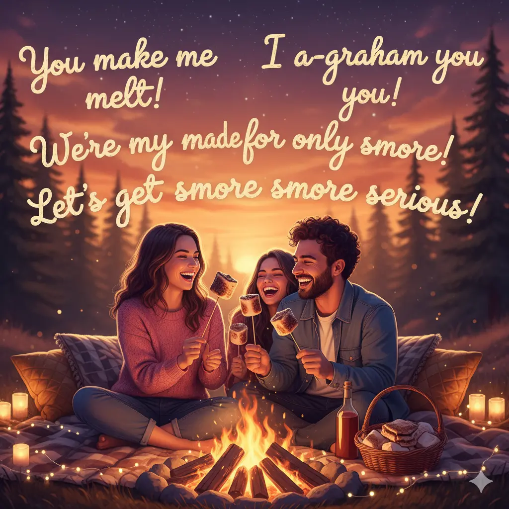 Romantic S’more Puns for Couples