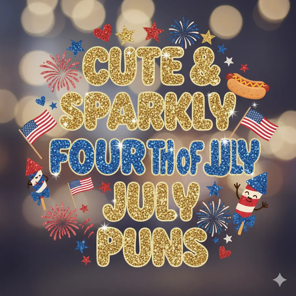 Cute & Sparkly Fourth of July Puns