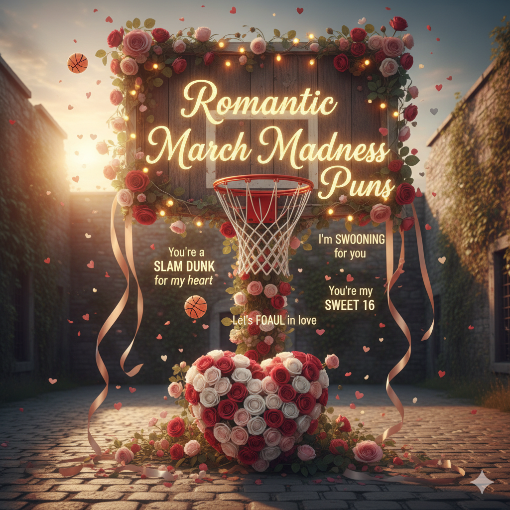 Romantic March Madness Puns