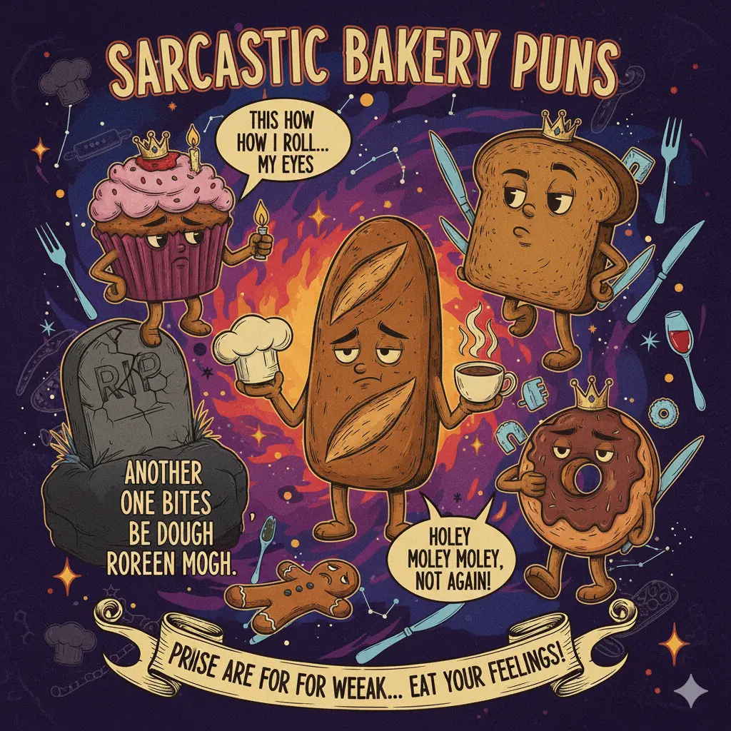 Sarcastic Bakery Puns