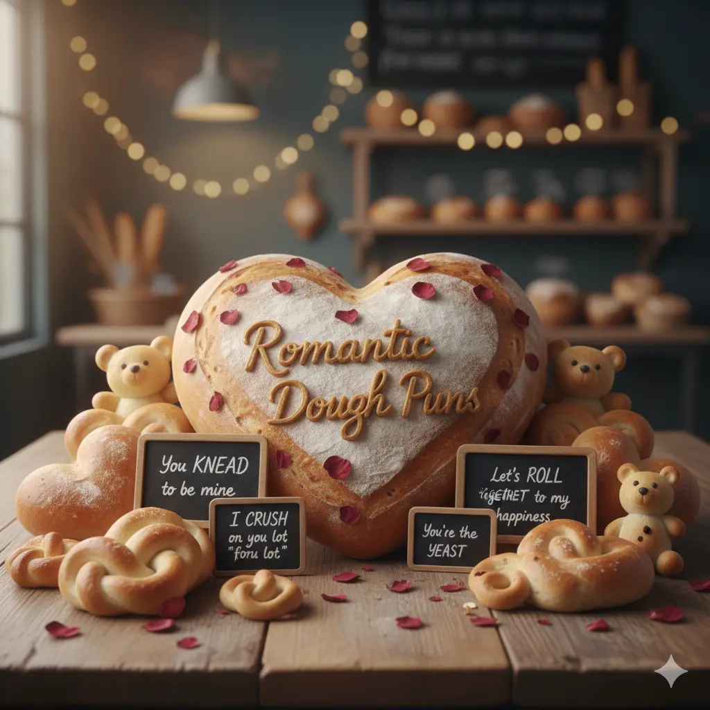 Romantic Dough Puns 