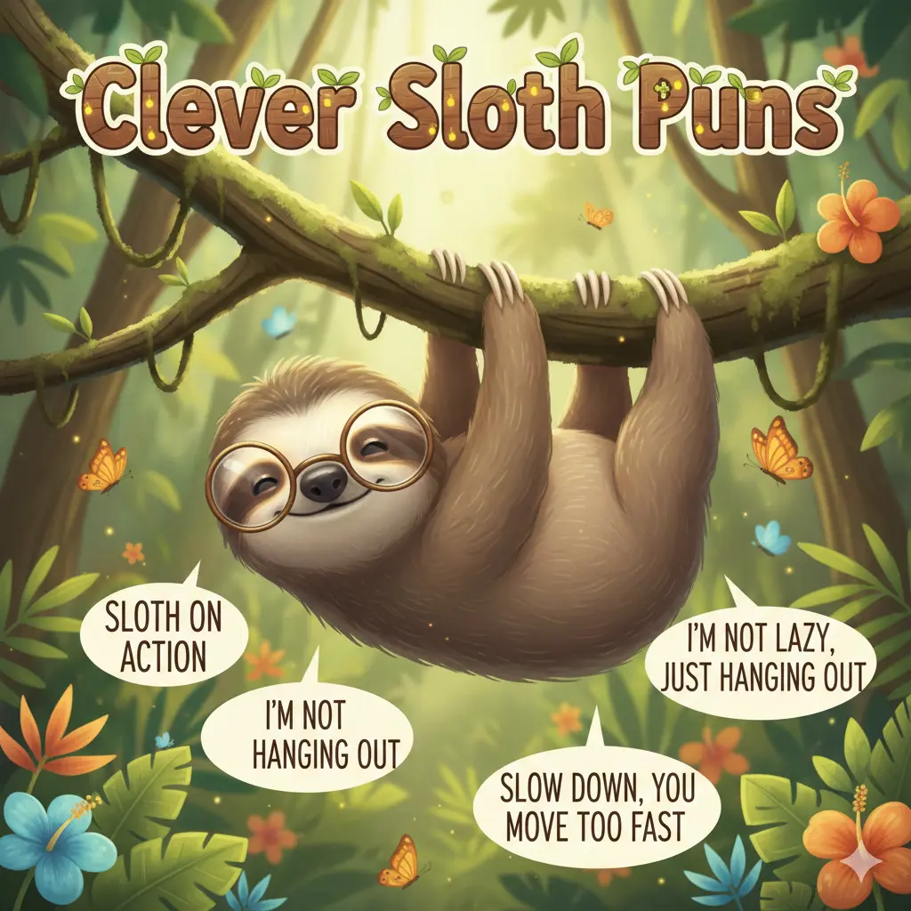 Clever Sloth Puns