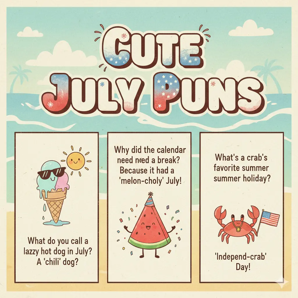 Cute July Puns