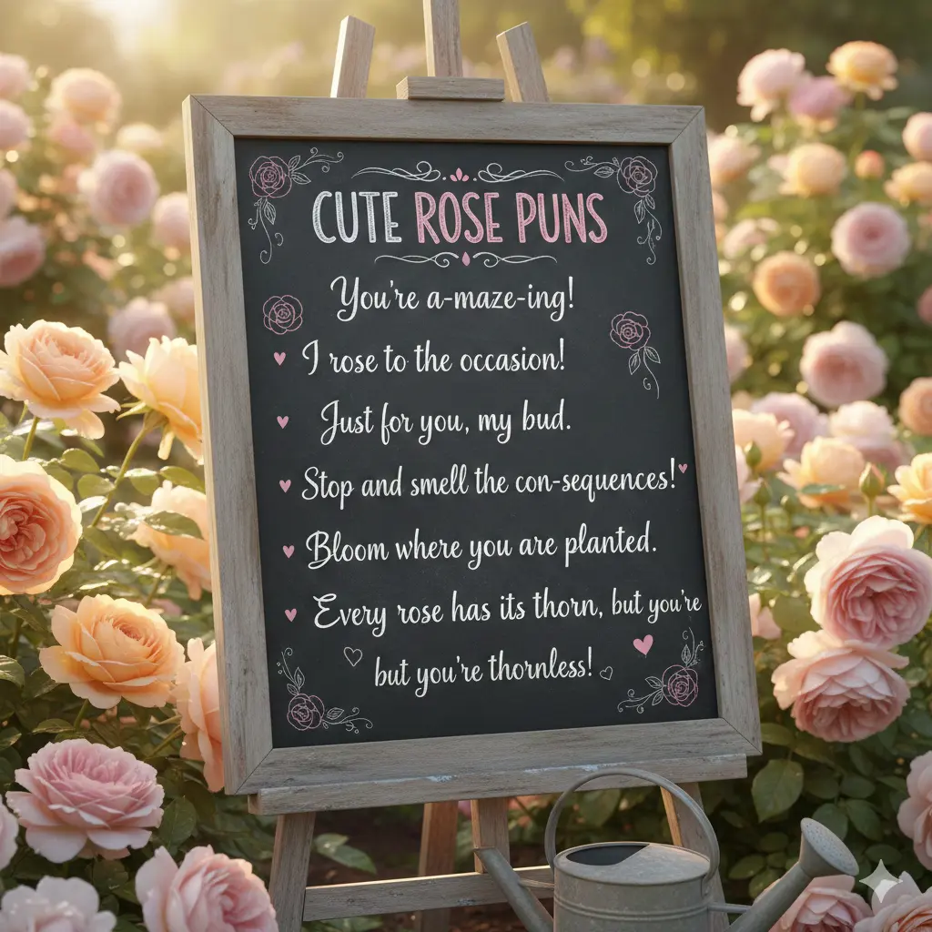 Cute Rose Puns