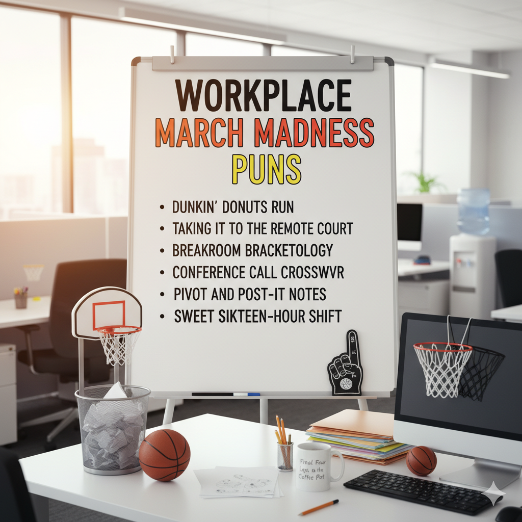 Workplace March Madness Puns