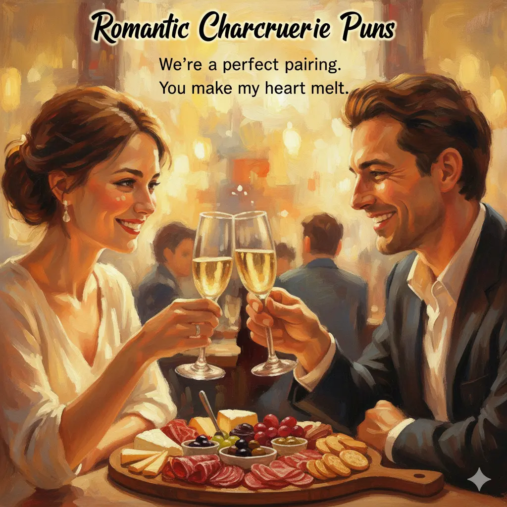Romantic Charcuterie Puns