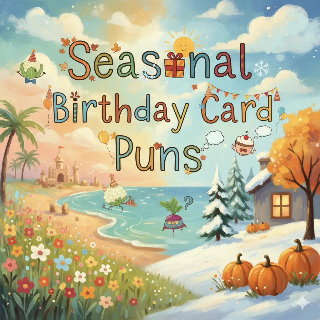 Seasonal Birthday Card Puns