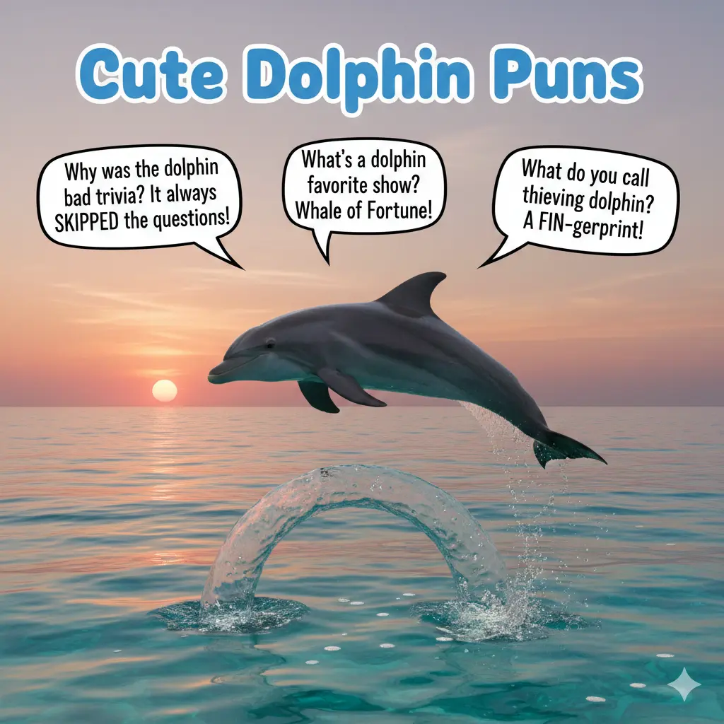 Cute Dolphin Puns