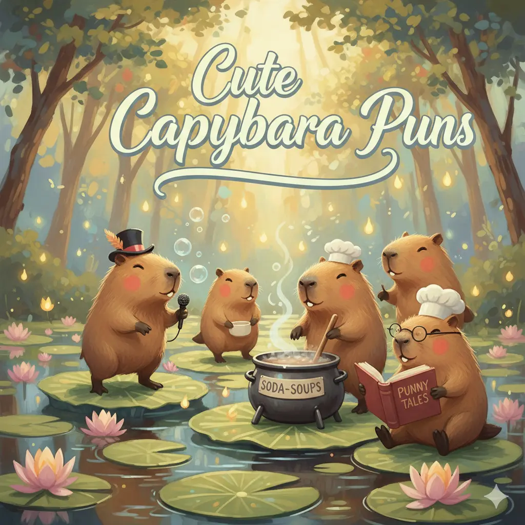  Cute Capybara Puns 