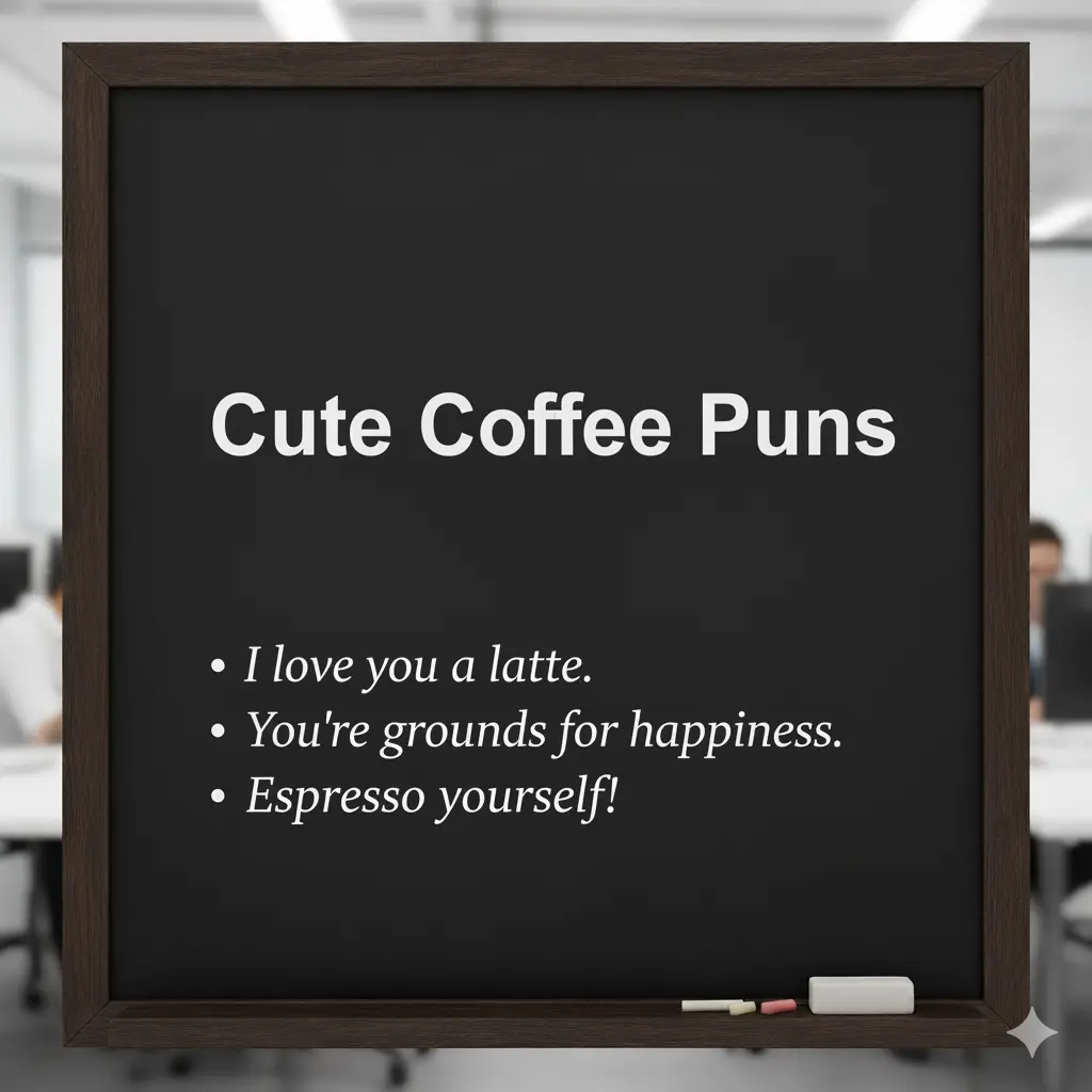 Cute Coffee Puns