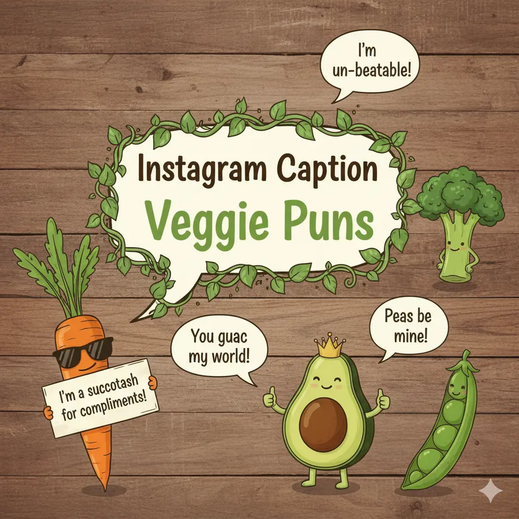 Instagram Caption Veggie Puns