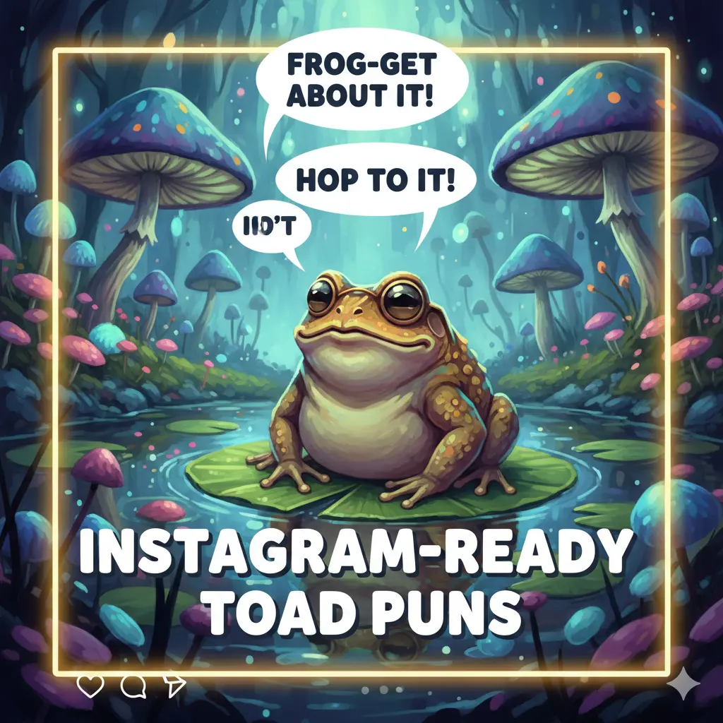 Instagram-Ready Toad Puns