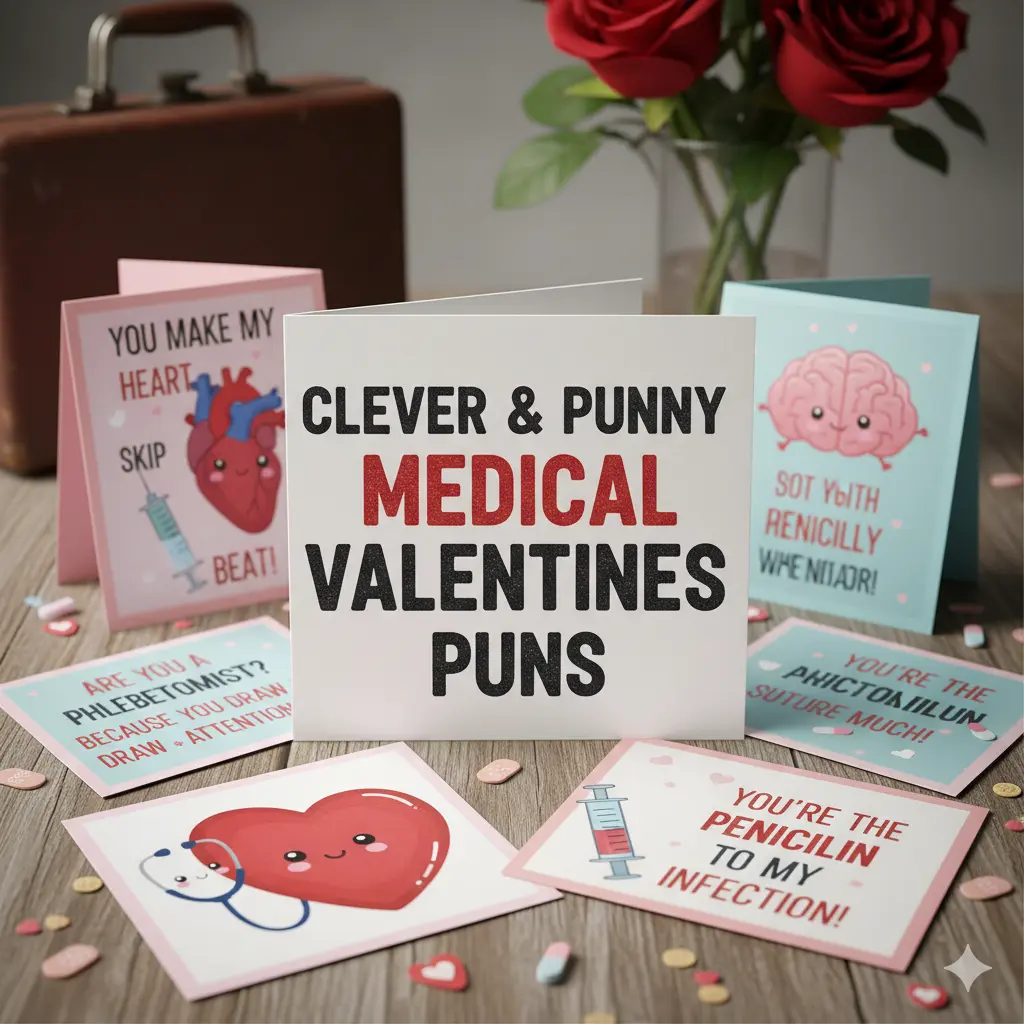 Clever & Punny Medical Valentines Puns