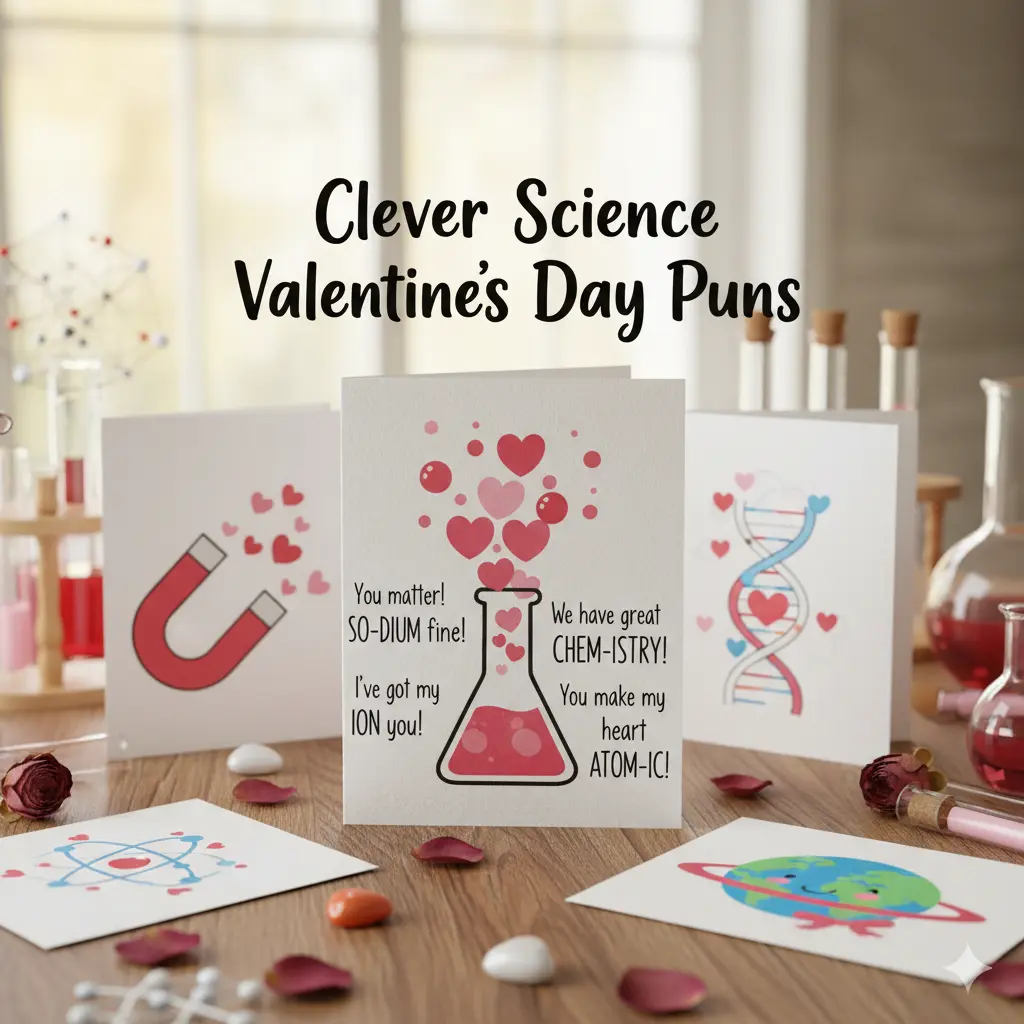 Clever Science Valentines Day Puns