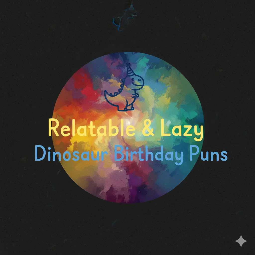 Relatable & Lazy Dinosaur Birthday Puns
