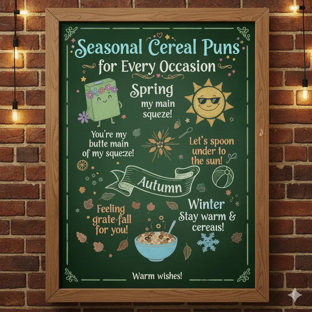 Seasonal Cereal Puns