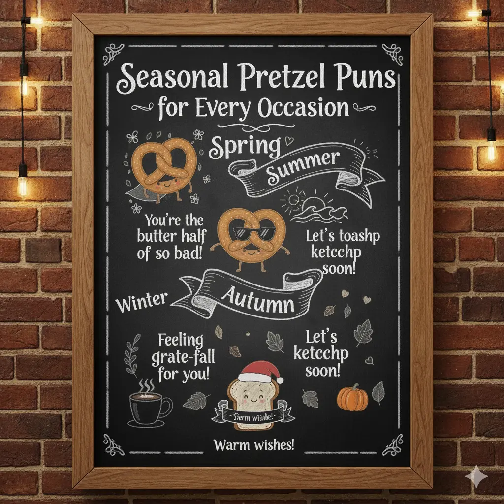 Seasonal Pretzel Puns