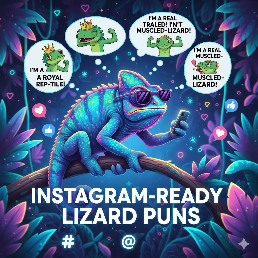 Instagram-Ready Lizard Puns
