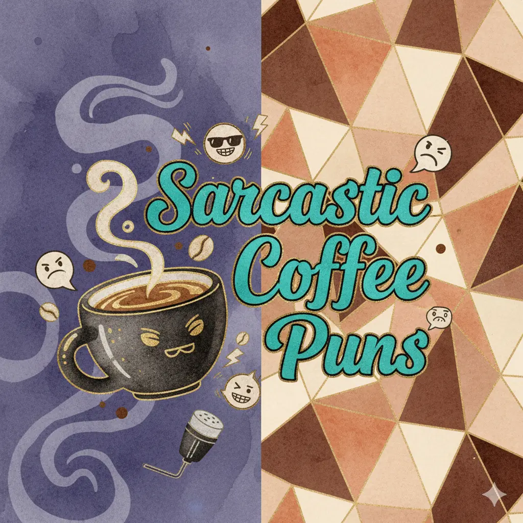 Sarcastic Coffee Puns