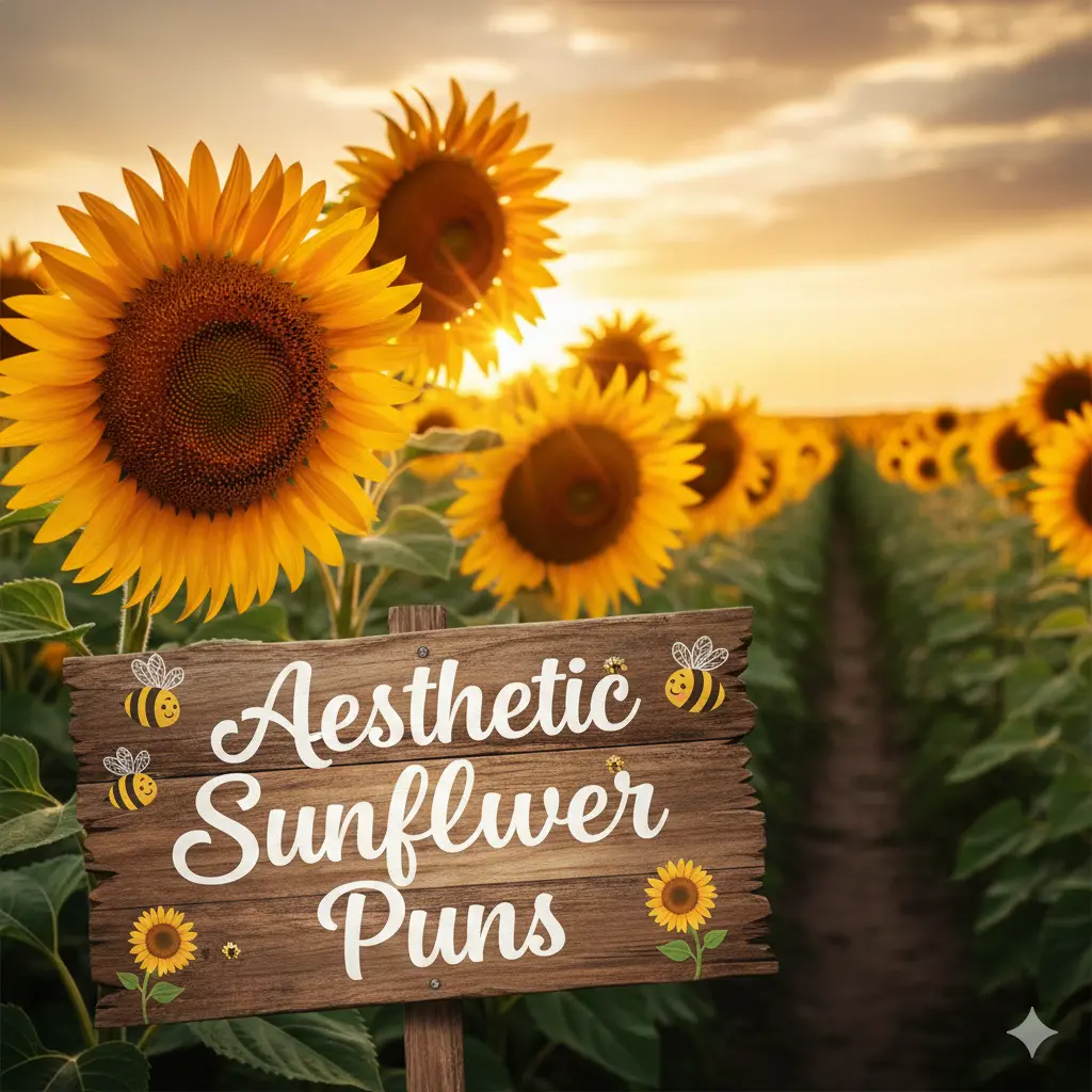 Aesthetic Sunflower Puns