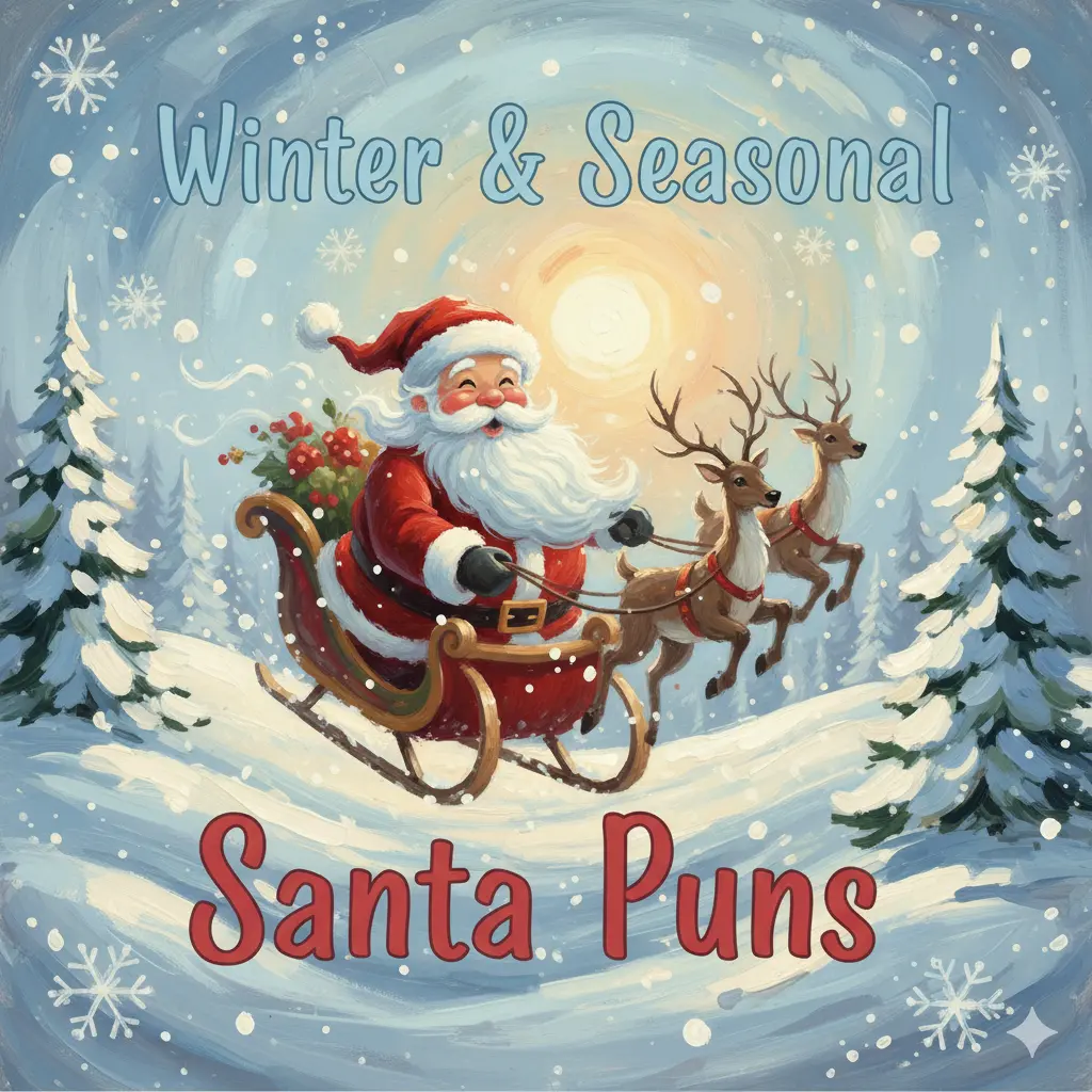 Winter & Seasonal Santa Puns 