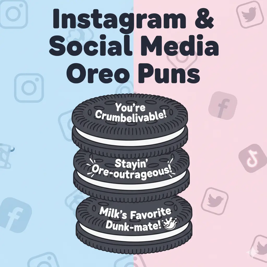Instagram & Social Media Oreo Puns