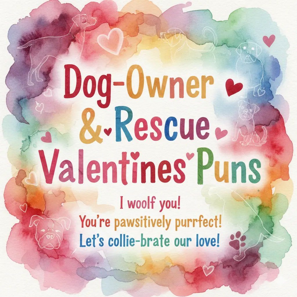 Dog-Owner & Rescue Valentines Puns