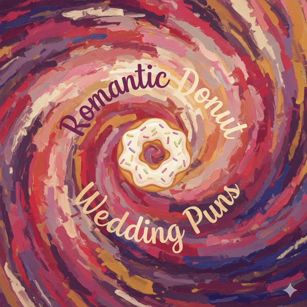 Romantic Donut Wedding Puns