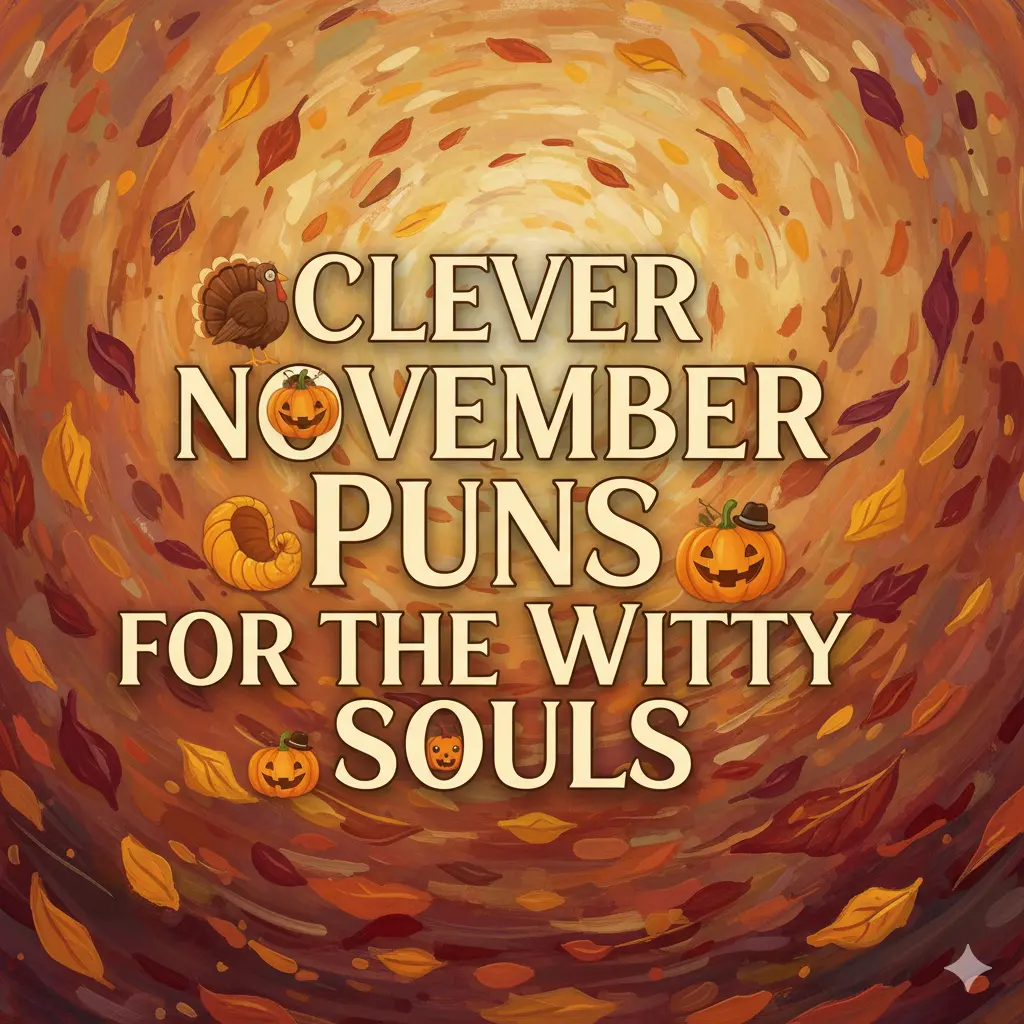 Clever November Puns for the Witty Souls