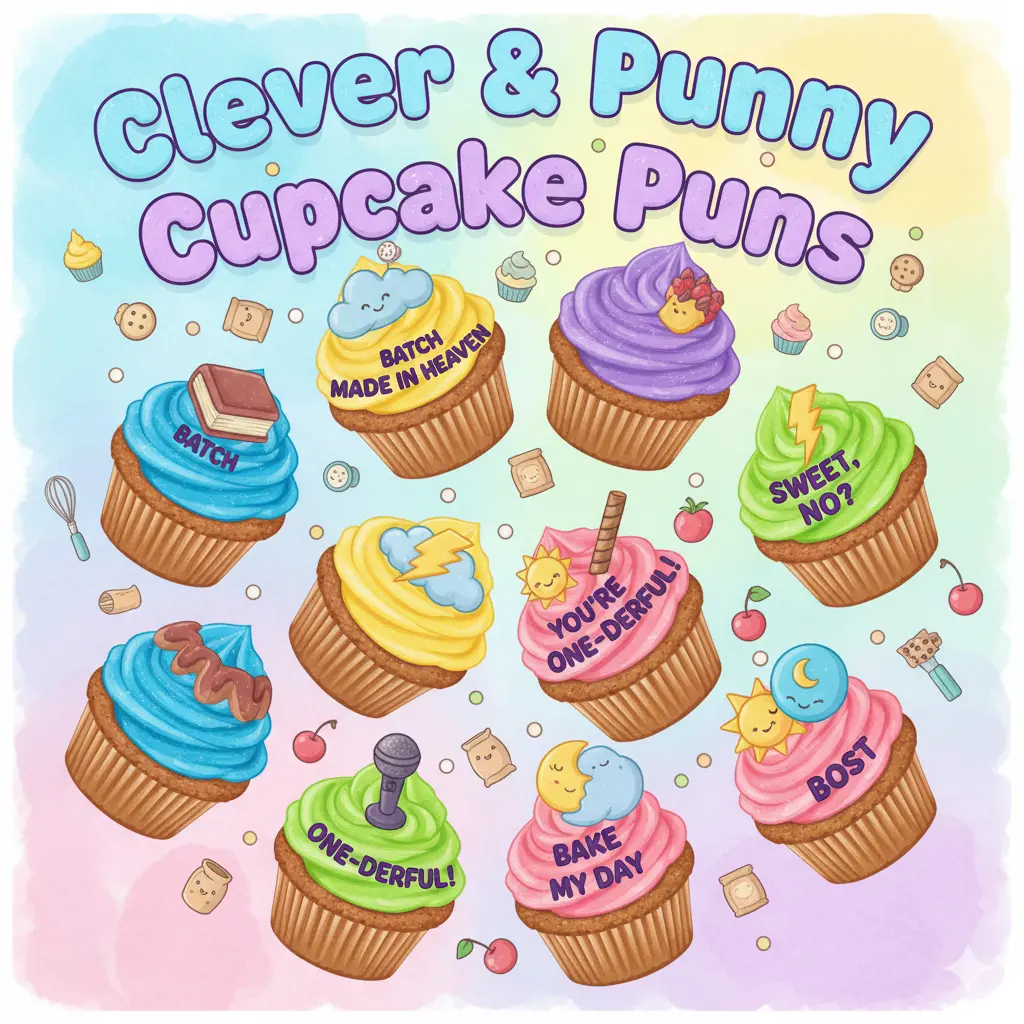 Clever & Punny Cupcake Puns