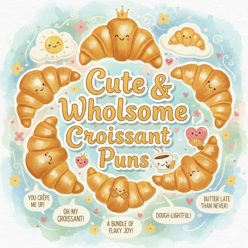 Cute & Wholesome Croissant Puns