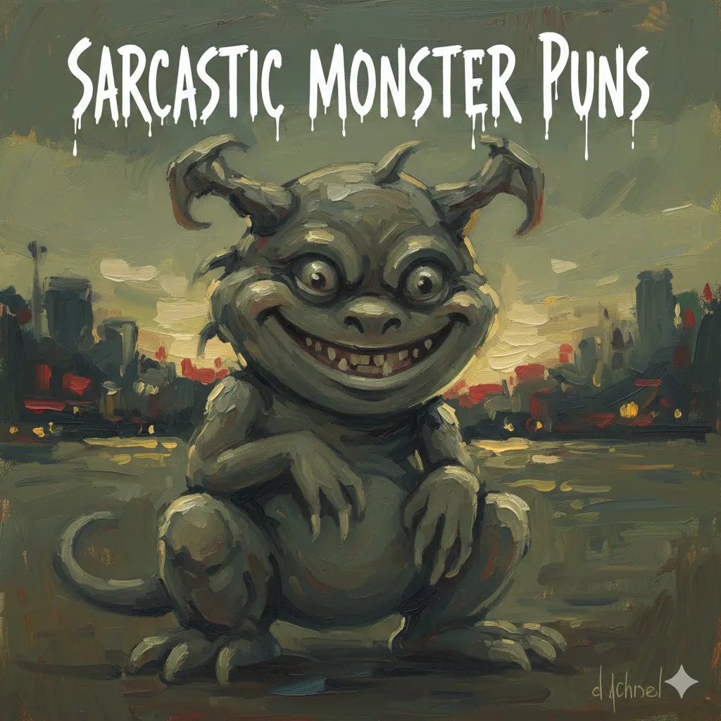 Sarcastic Monster Puns