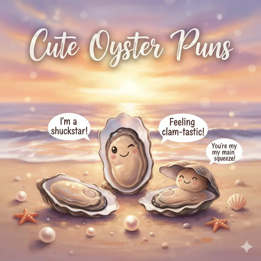 Cute Oyster Puns