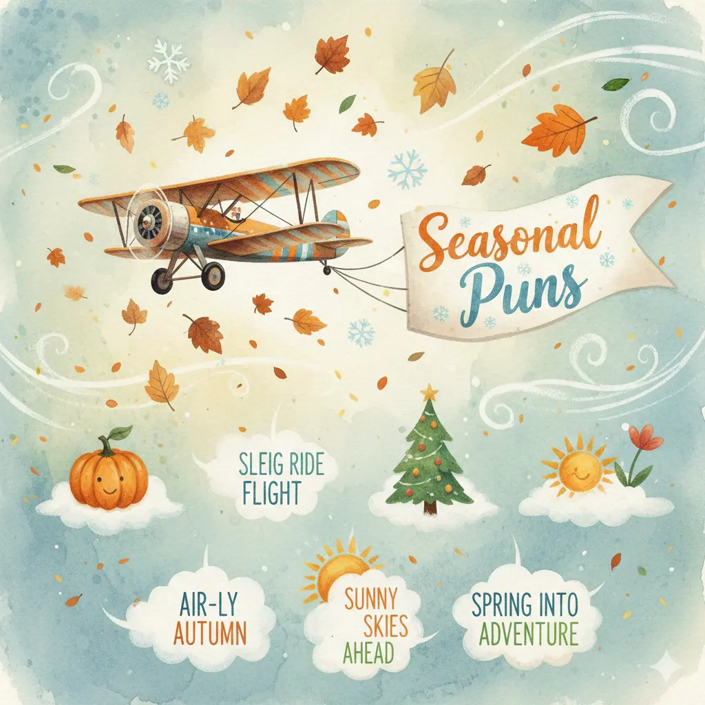 Seasonal Plane Puns
