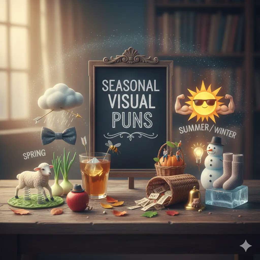 Seasonal Visual Puns