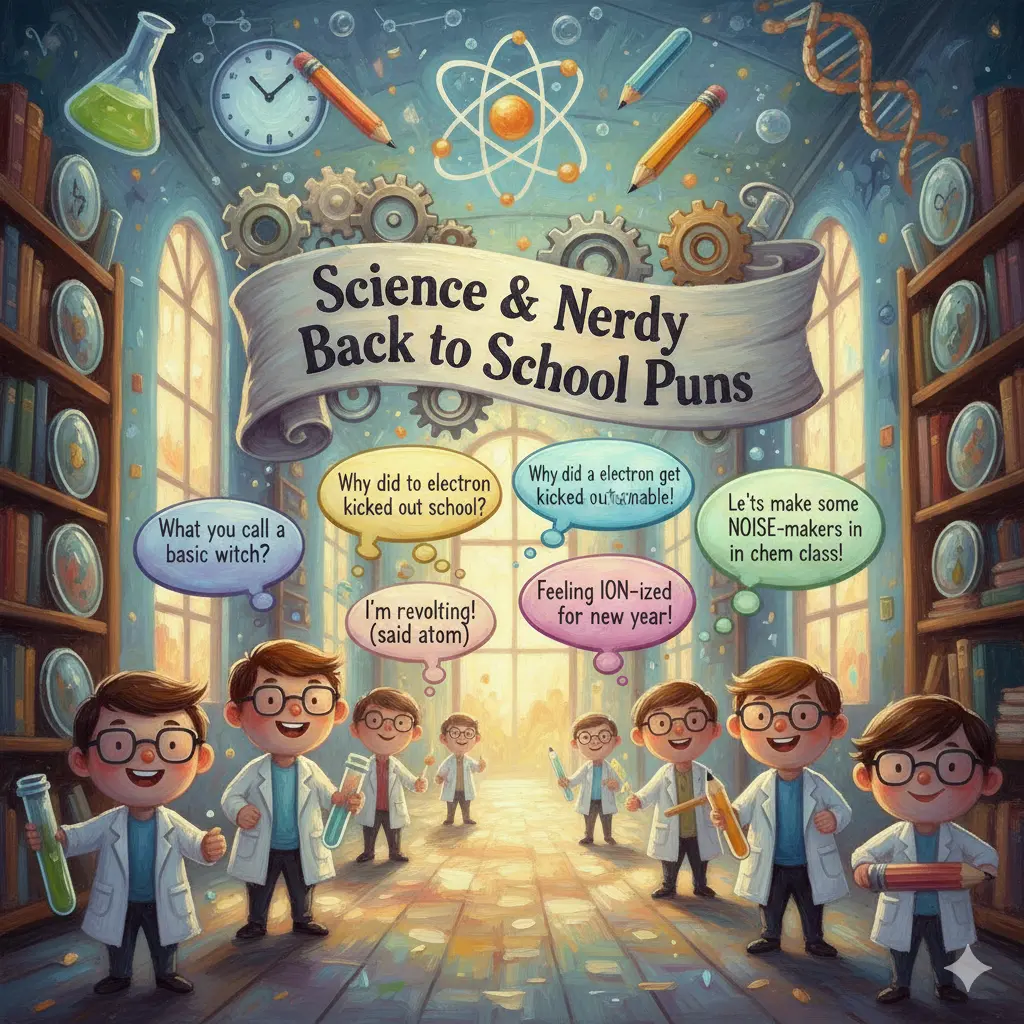 Science & Nerdy Back to School Puns