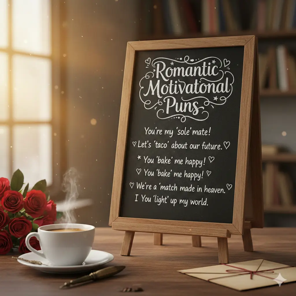 Romantic Motivational Puns