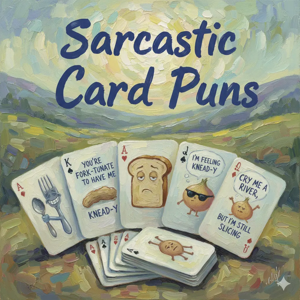 Sarcastic Card Puns
